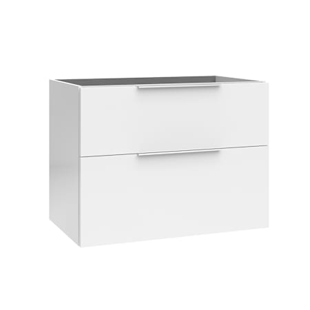 WS Bath Collections Dalia 32" Single Wall Mounted Vanity Cabinet Only - Less Vanity Top Glossy White