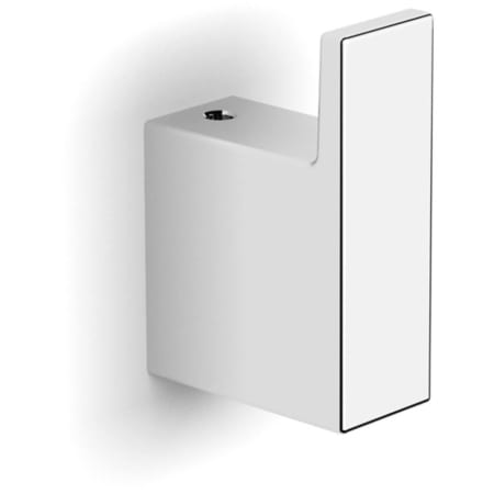 WS Bath Collections Evo - Luna Single Robe Hook Polished Chrome