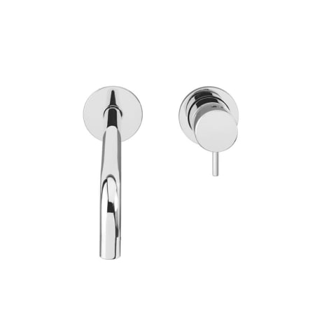 WS Bath Collections Flow 1.5 GPM Wall Mounted Vessel Widespread Bathroom Faucet Polished Chrome