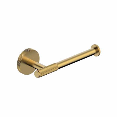 WS Bath Collections Klass Wall Mounted Euro Toilet Paper Holder Brushed Gold