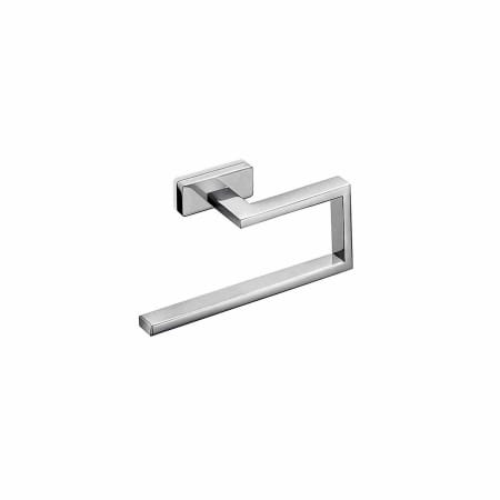 WS Bath Collections Lea 7-9/10" Towel Ring Polished Chrome