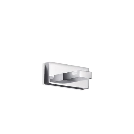 WS Bath Collections Lea Single Robe Hook Polished Chrome