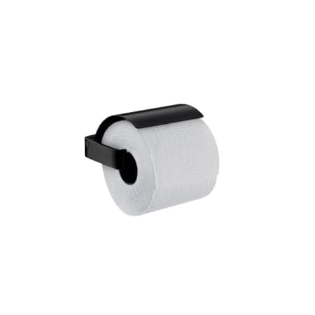 WS Bath Collections Loft Wall Mounted Euro Toilet Paper Holder Matte Black