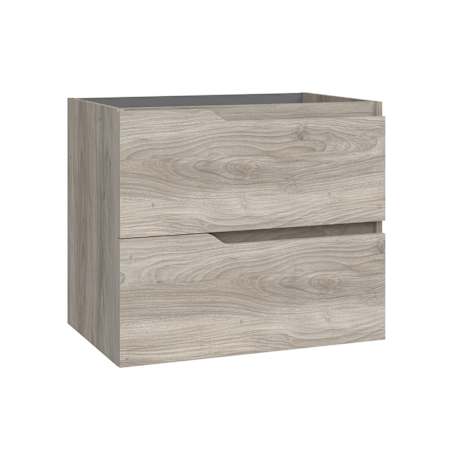 WS Bath Collections Menta 28" Single Wall Mounted Vanity Cabinet Only - Less Vanity Top Grey Pine