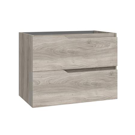 WS Bath Collections Menta 32" Single Wall Mounted Vanity Cabinet Only - Less Vanity Top Grey Pine