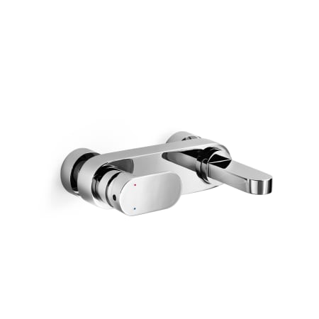 WS Bath Collections Muci Wall Mounted Roman Tub Faucet Trim with Lever Handle Polished Chrome