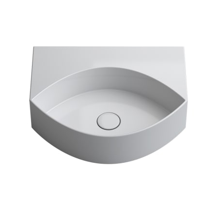 WS Bath Collections Occhio 19-13/16" Specialty Ceramic Vessel or Wall Mounted Bathroom Sink Glossy White