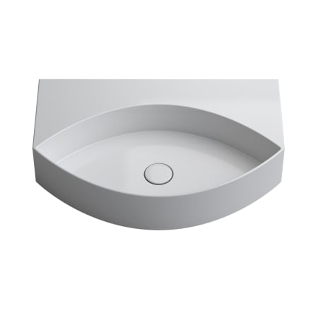 WS Bath Collections Occhio 25-11/16" Specialty Ceramic Vessel or Wall Mounted Bathroom Sink Glossy White