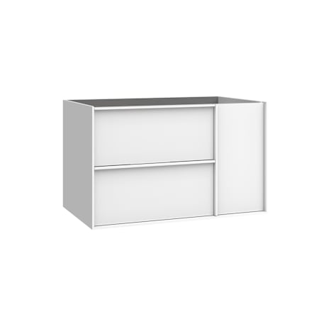 WS Bath Collections Palma 32" Single Wall Mounted Vanity Cabinet Only - Less Vanity Top Matte White