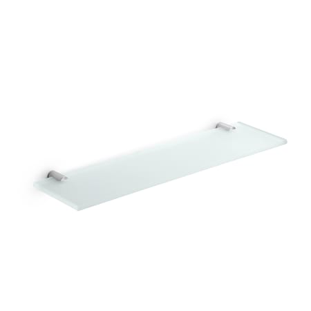 WS Bath Collections 23-3/10" Brass Shelf from the Picola Collection Polished Chrome / Frosted Glass