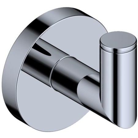 WS Bath Collections Pura Single Robe Hook Polished Chrome