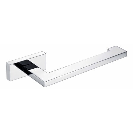 WS Bath Collections Riva Wall Mounted Hook Toilet Paper Holder Polished Chrome