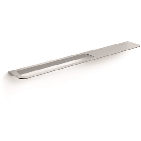 WS Bath Collections Roersa Wall Mounted 31-1/2" Bathroom Shelf with Towel Bar Polished Stainless Steel