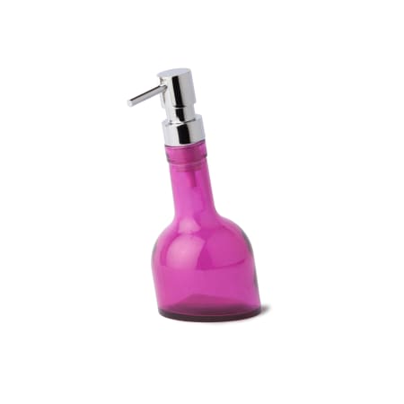 WS Bath Collections Angled Glass Soap Dispenser from the Saon Collection Pink