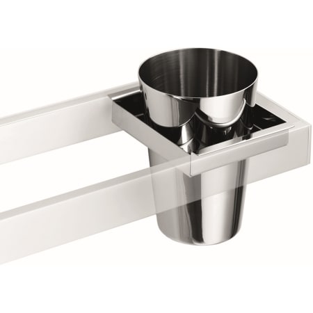 WS Bath Collections Skuara 32" Wall Mounted Towel Bar - Includes Ceramic Tumbler Polished Chrome