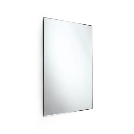 WS Bath Collections Speci 25-3/16" W x 39-3/8" H Transitional Rectangular Stainless Steel Framed Bathroom Wall Mirror Stainless Steel