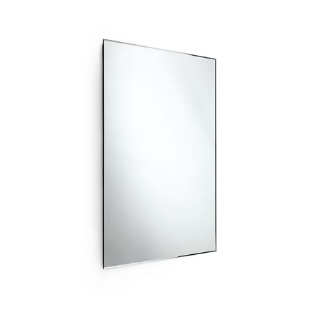WS Bath Collections Speci 25-3/16" W x 47-3/16" H Transitional Rectangular Stainless Steel Framed Bathroom Wall Mirror Stainless Steel