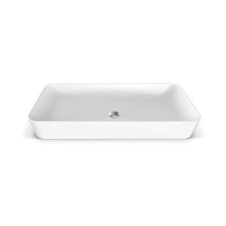 WS Bath Collections Ultra 31-1/2" Rectangle Ceramic Vessel Bathroom Sink Gloss White