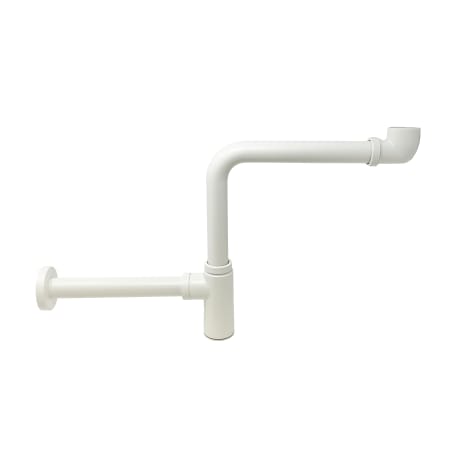 WS Bath Collections WSBC Fittings Decorative P-Trap Glossy White