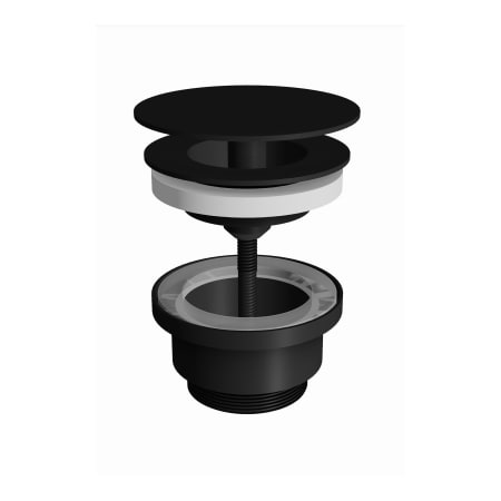 WS Bath Collections WSBC Fittings 1-1/4" Drain Assembly - Less Overflow Matte Black