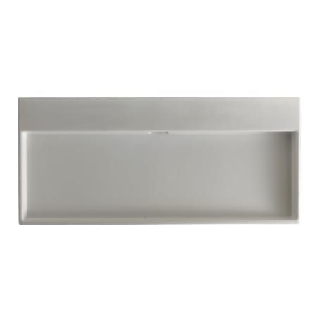 WS Bath Collections Urban 39-9/16" Ceramic Vessel or Wall Mounted Bathroom Sink - Includes Overflow White