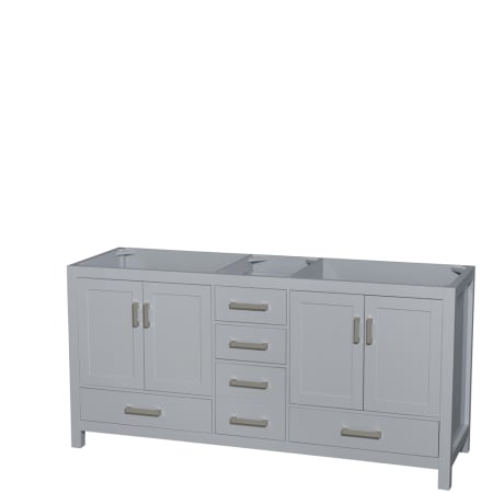 Wyndham Collection-WC-1414-72-DBL-VAN-Gray Vanity without Mirror or Top