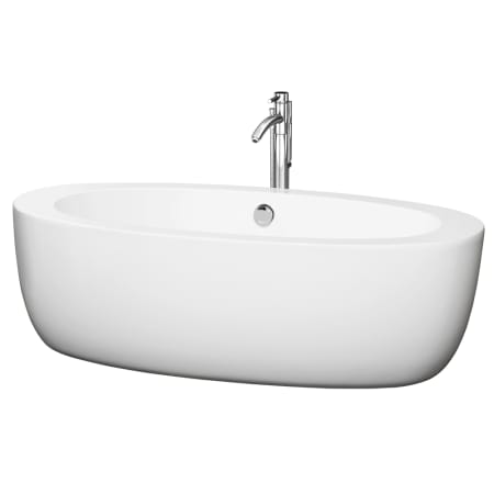 Side View of Tub with Chrome Tub Filler