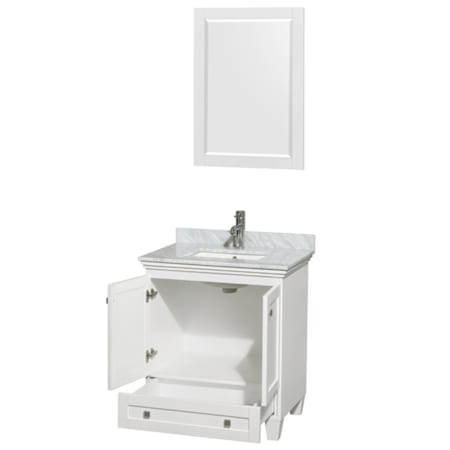 Wyndham Collection-WC-CG8000-30-SGL-UM-VAN-White Carrera Marble Top Open