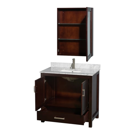 Wyndham Collection-WC-CG8000-36-SGL-UM-VAN-Open Vanity / Medicine Cabinet View