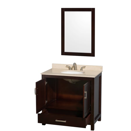 Wyndham Collection-WC-CG8000-36-SGL-UM-VAN-Open Vanity View with Mirror