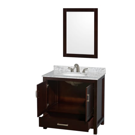 Wyndham Collection-WC-CG8000-36-SGL-UM-VAN-Open Vanity View with Mirror
