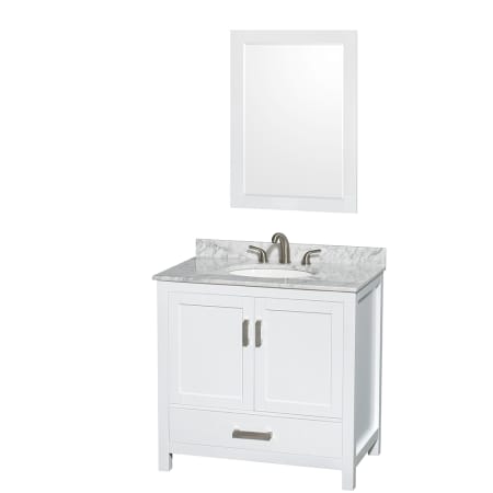 Wyndham Collection-WC-CG8000-36-SGL-UM-VAN-White Carrera Marble Top