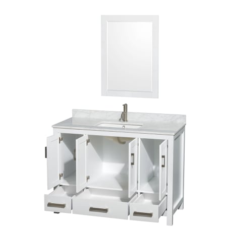 Wyndham Collection-WCS141448SUNSM24-Open Vanity View with Mirror