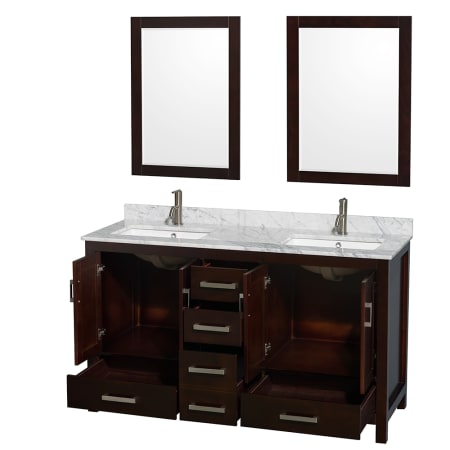 Wyndham Collection-WCS141460DUNSM24-Open Vanity View