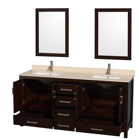 Wyndham Collection-WCS141472DUNOM24-Open Vanity View