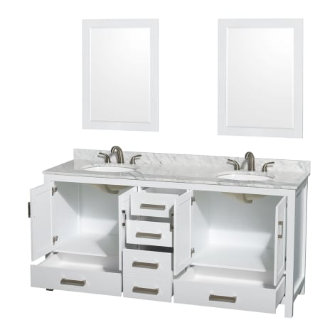 Wyndham Collection-WCS141472DUNOM24-Open Vanity View with Mirror