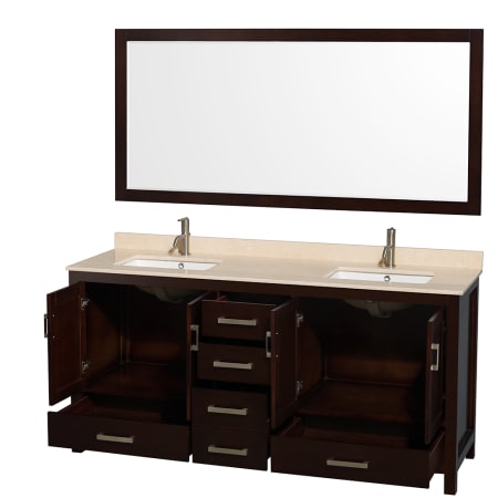 Wyndham Collection-WCS141472DUNOM70-Open Vanity View