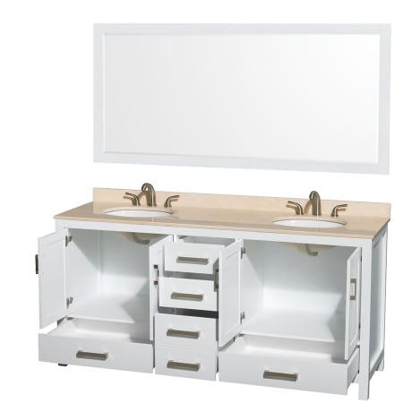 Wyndham Collection-WCS141472DUNOM70-Open Vanity View with Mirror