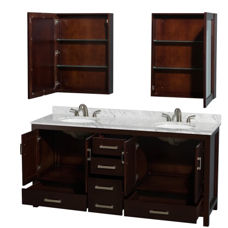 Wyndham Collection-WCS141472DUNOMED-Open Vanity View