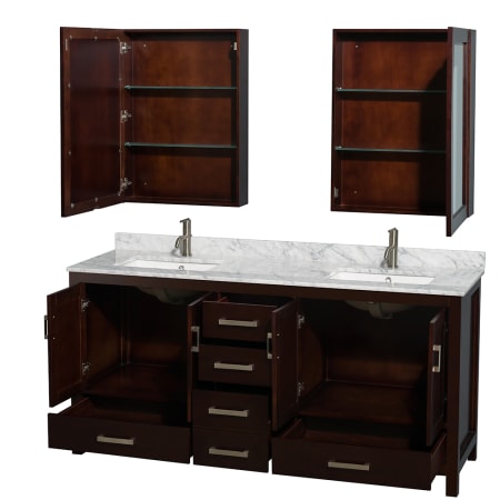 Wyndham Collection-WCS141472DUNOMED-Open Vanity View