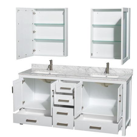 Wyndham Collection-WCS141472DUNSMED-Open Vanity / Medicine Cabinet View