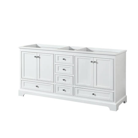 White / Polished Chrome Hardware