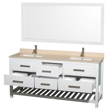 Wyndham Collection-WCS211172DUNSM70-Open Vanity View with Mirror