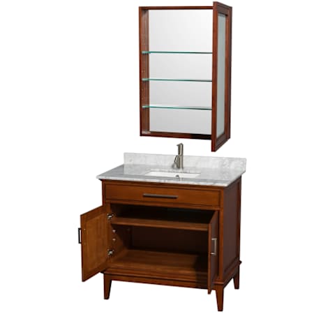 Wyndham Collection-WCV161636SUNSMED-Wyndham Collection-WC161636SCLSMED-Medicine Cabinet Opened