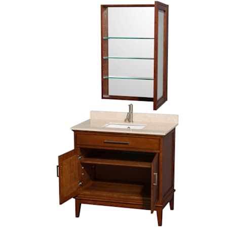 Wyndham Collection-WCV161636SUNSMED-Wyndham Collection-WC161636SCLSMED-Medicine Cabinet Opened