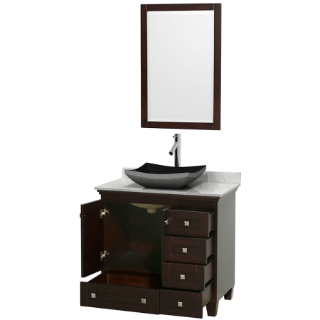 Open Vanity View with Mirror