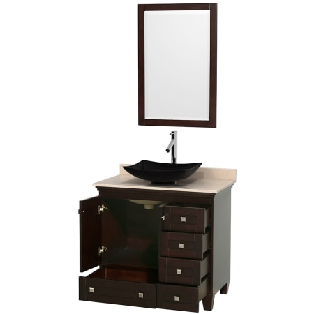 Open Vanity View with Mirror