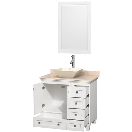 Open Vanity View with Mirror