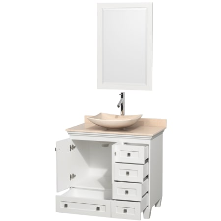 Open Vanity View with Mirror