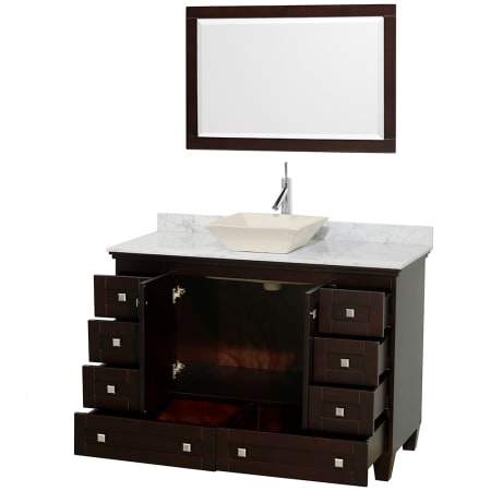 Open Vanity View with Mirror